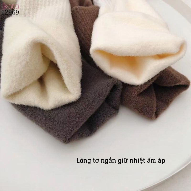 Tất bông đày thu đông,vớ đùi dài đi giày trượt tuyết,giày bốt 12969