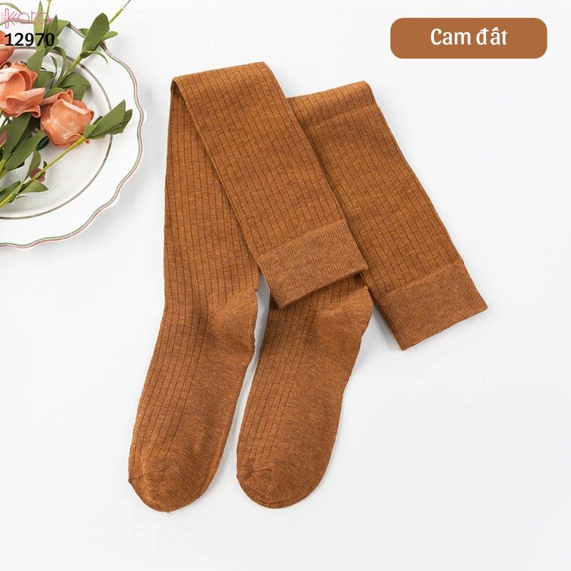 Tất qua gối sọc dọc giảm béo bắp chân,vớ đi bốt thu đông 12970