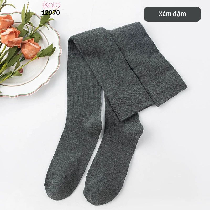Tất qua gối sọc dọc giảm béo bắp chân,vớ đi bốt thu đông 12970