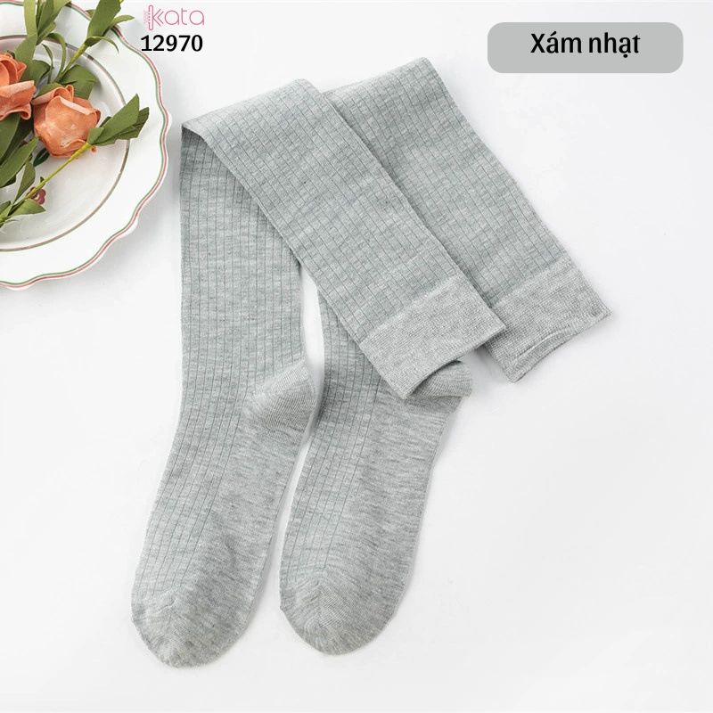 Tất qua gối sọc dọc giảm béo bắp chân,vớ đi bốt thu đông 12970