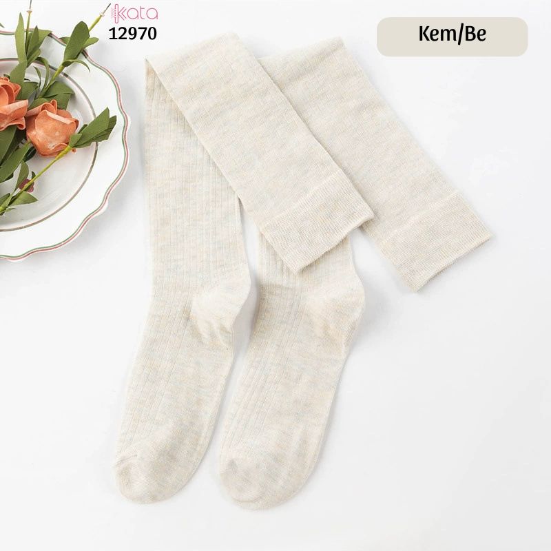 Tất qua gối sọc dọc giảm béo bắp chân,vớ đi bốt thu đông 12970