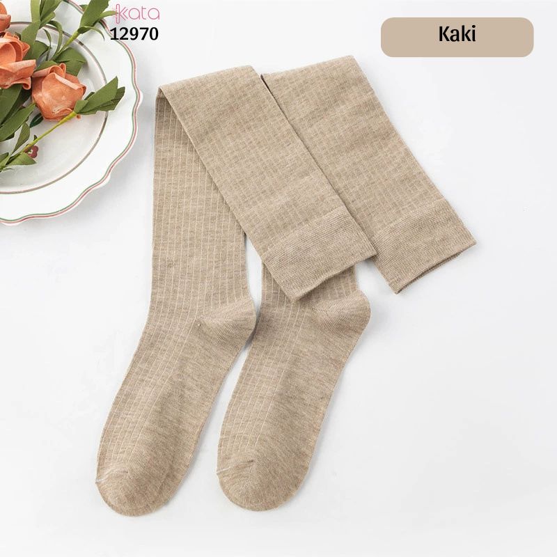 Tất qua gối sọc dọc giảm béo bắp chân,vớ đi bốt thu đông 12970