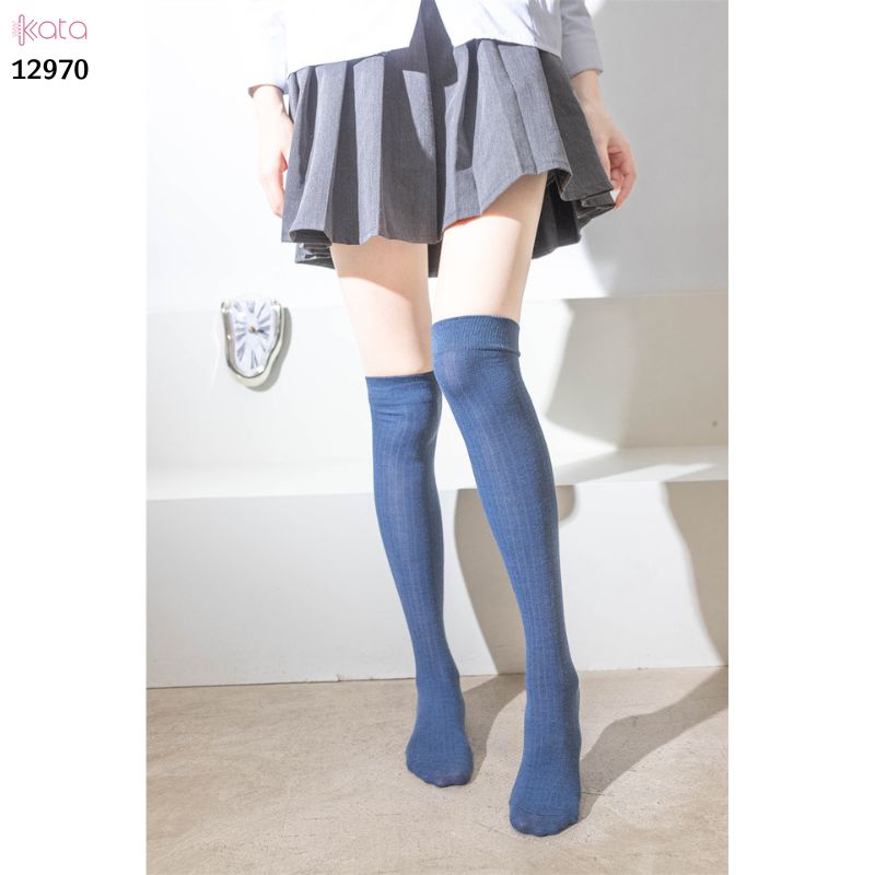 Tất qua gối sọc dọc giảm béo bắp chân,vớ đi bốt thu đông 12970