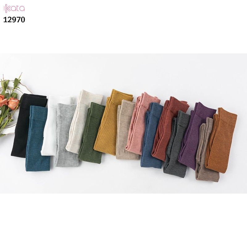 Tất qua gối sọc dọc giảm béo bắp chân,vớ đi bốt thu đông 12970