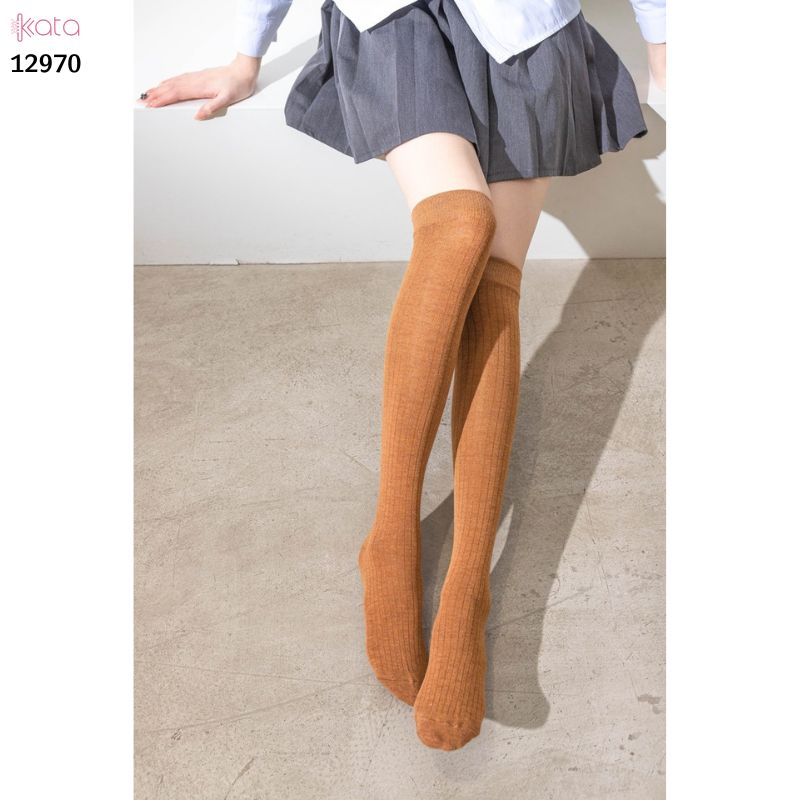 Tất qua gối sọc dọc giảm béo bắp chân,vớ đi bốt thu đông 12970