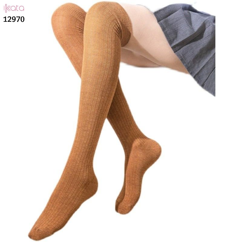 Tất qua gối sọc dọc giảm béo bắp chân,vớ đi bốt thu đông 12970