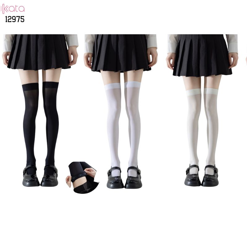 Tất bắp chân có Silicone chống tuột,Vớ JK, bắp chân,qua đầu gối 12974