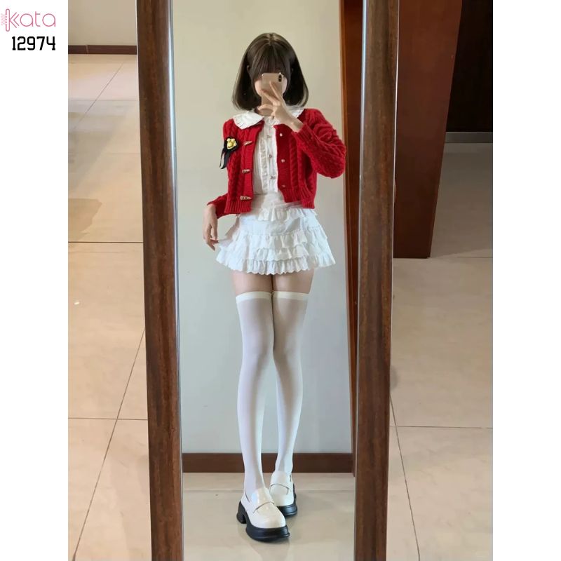 Tất bắp chân có Silicone chống tuột,Vớ JK, bắp chân,qua đầu gối 12974