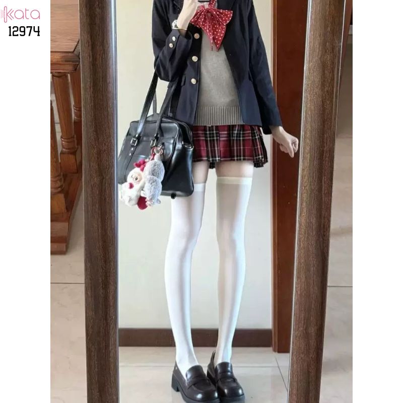 Tất bắp chân có Silicone chống tuột,Vớ JK, bắp chân,qua đầu gối 12974