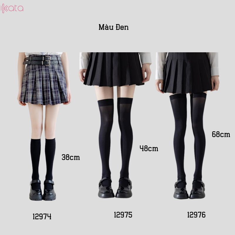 Tất bắp chân có Silicone chống tuột,Vớ JK, bắp chân,qua đầu gối 12974