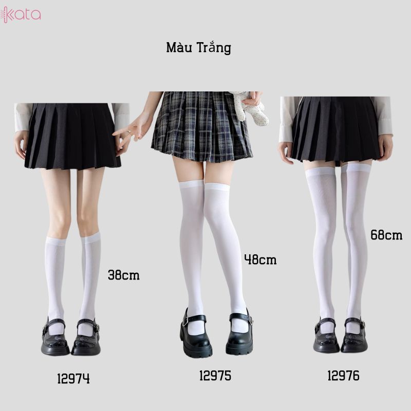 Tất bắp chân có Silicone chống tuột,Vớ JK, bắp chân,qua đầu gối 12974