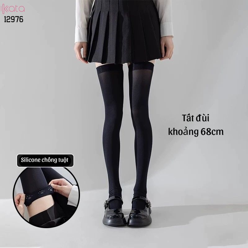 Tất bắp chân có Silicone chống tuột,Vớ JK, bắp chân,qua đầu gối 12974
