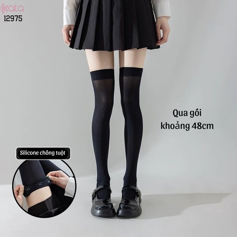 Tất bắp chân có Silicone chống tuột,Vớ JK, bắp chân,qua đầu gối 12974