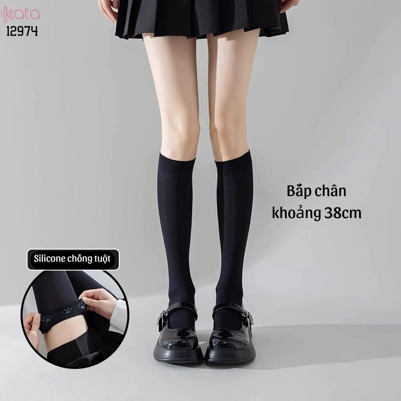 Tất bắp chân có Silicone chống tuột,Vớ JK, bắp chân,qua đầu gối 12974