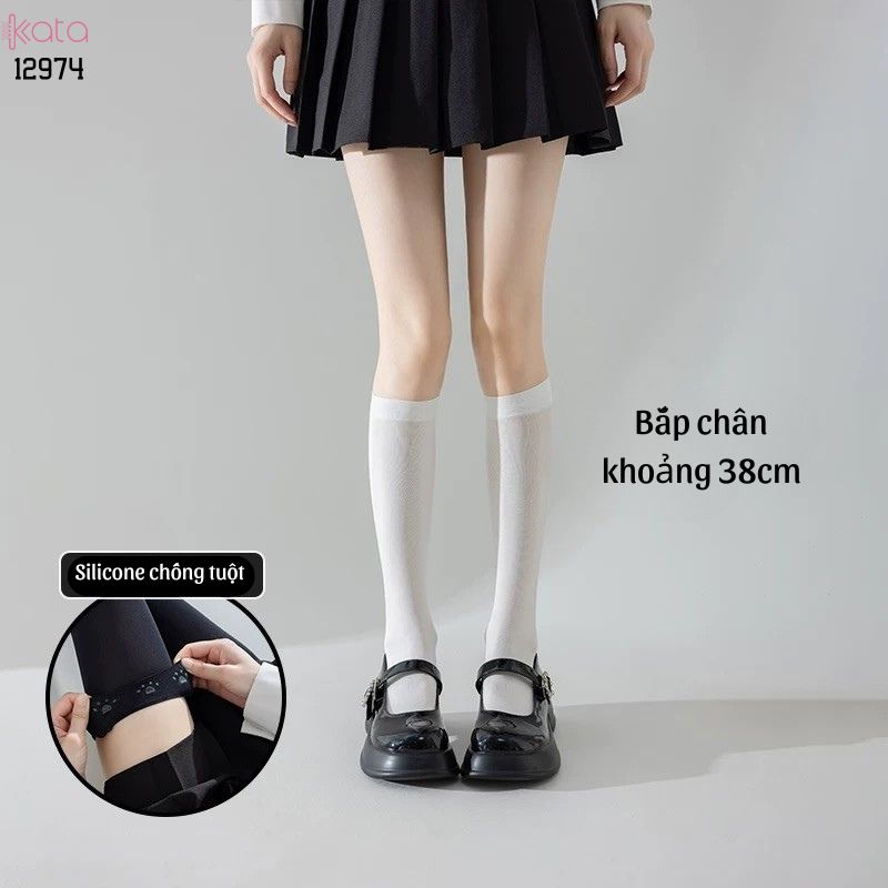 Tất bắp chân có Silicone chống tuột,Vớ JK, bắp chân,qua đầu gối 12974