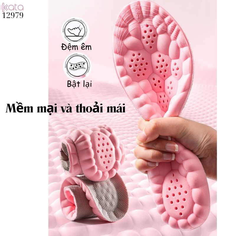 Lót giày massage thể thao đứng lâu mỏi,đàn hồi mềm dẻo thoáng khí và thấm hút mồ hôi 12981