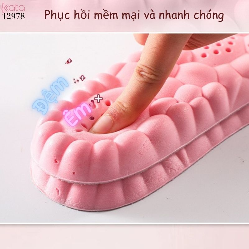 Lót giày massage thể thao đứng lâu mỏi,đàn hồi mềm dẻo thoáng khí và thấm hút mồ hôi 12981
