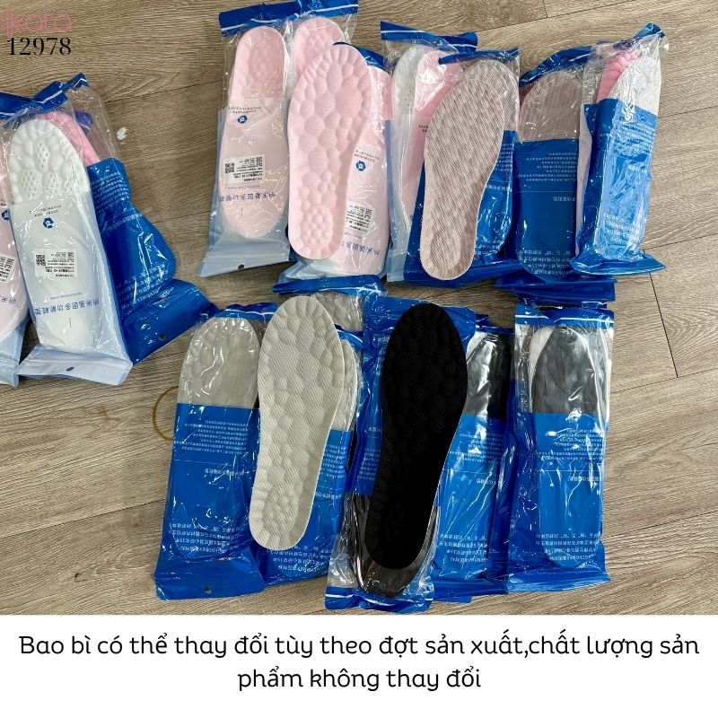 Lót giày massage thể thao đứng lâu mỏi,đàn hồi mềm dẻo thoáng khí và thấm hút mồ hôi 12981