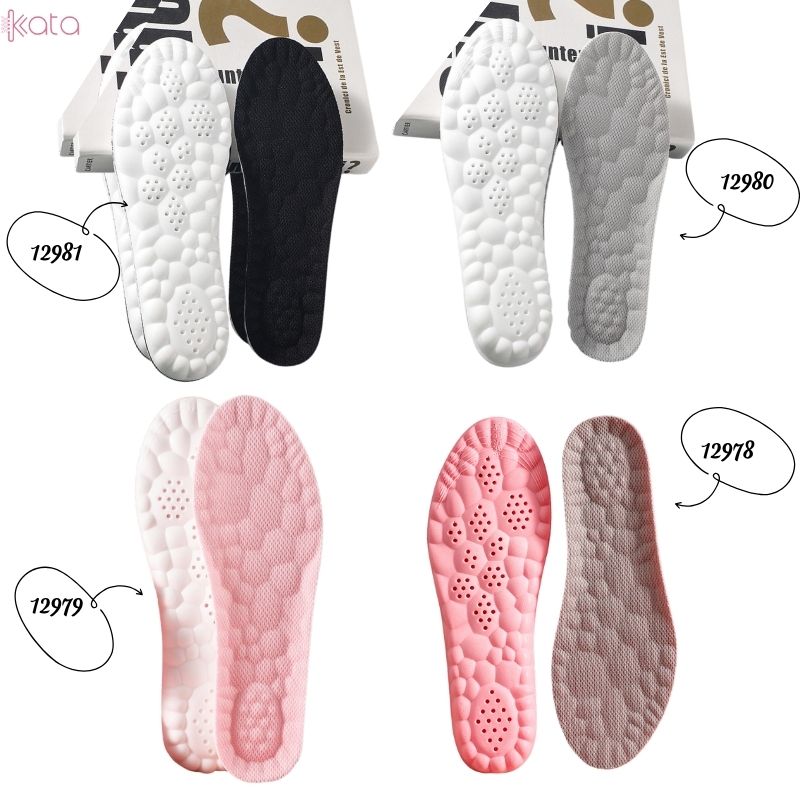 Lót giày massage thể thao đứng lâu mỏi,đàn hồi mềm dẻo thoáng khí và thấm hút mồ hôi 12981