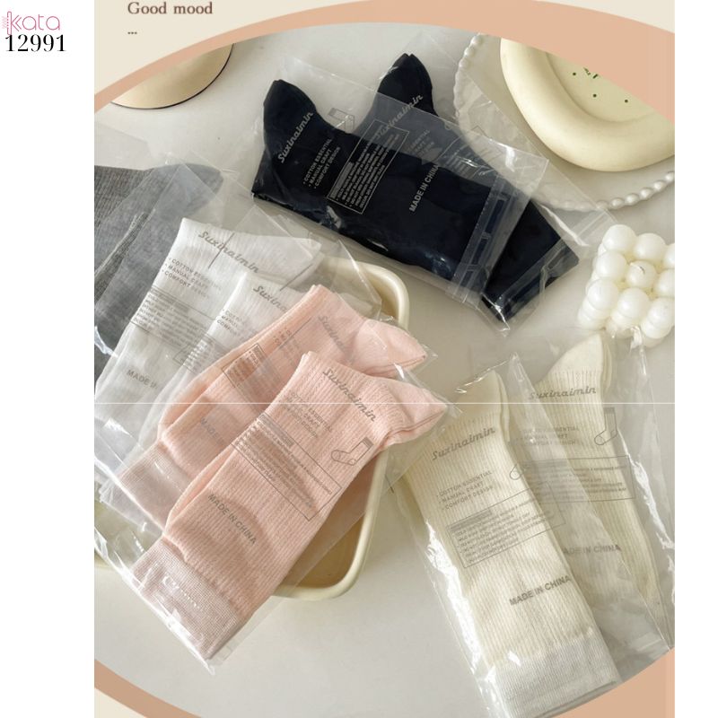 Tất bông mỏng ren mềm mịn phong cách ngọt ngào,vớ lưới JK nữ xuân hè 12991