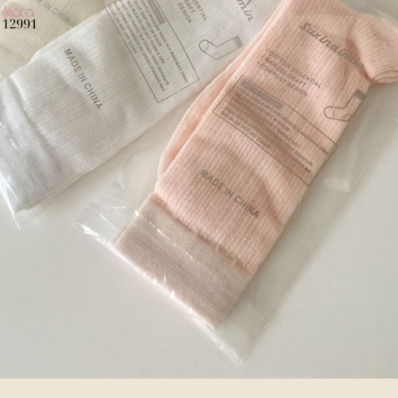 Tất bông mỏng ren mềm mịn phong cách ngọt ngào,vớ lưới JK nữ xuân hè 12991