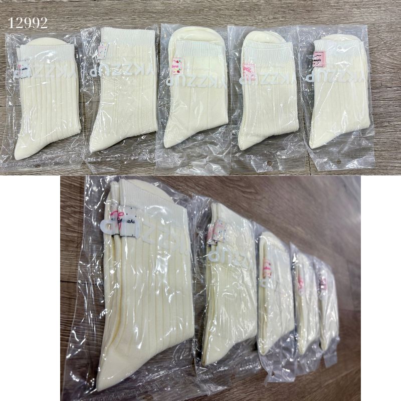 Tất cotton bông mềm mịn,vớ giữa bắp chân chất lượng cao 12992