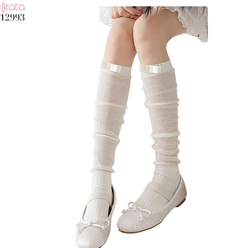 Tất ruy băng siêu mỏng vải bông mềm mịn,vớ bắp chân thấm hút mồ hôi thoáng khí 12993