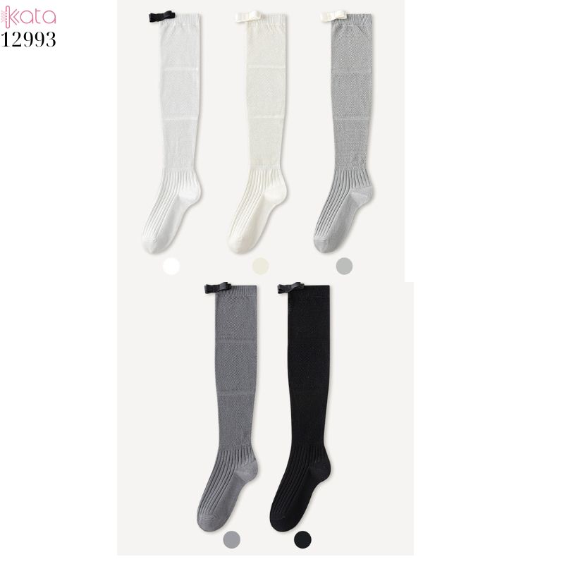 Tất ruy băng siêu mỏng vải bông mềm mịn,vớ bắp chân thấm hút mồ hôi thoáng khí 12993