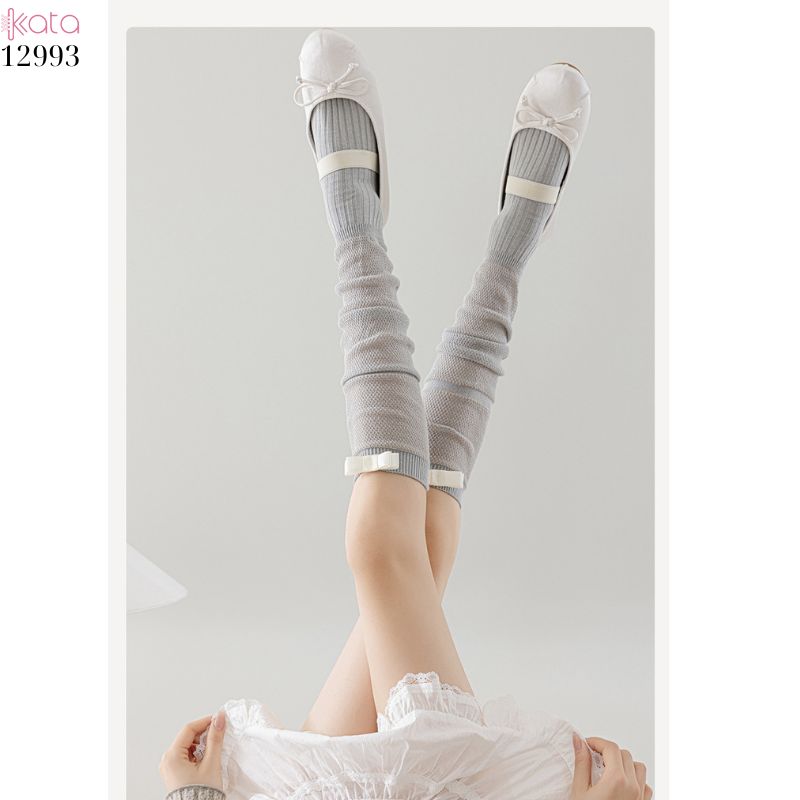 Tất ruy băng siêu mỏng vải bông mềm mịn,vớ bắp chân thấm hút mồ hôi thoáng khí 12993