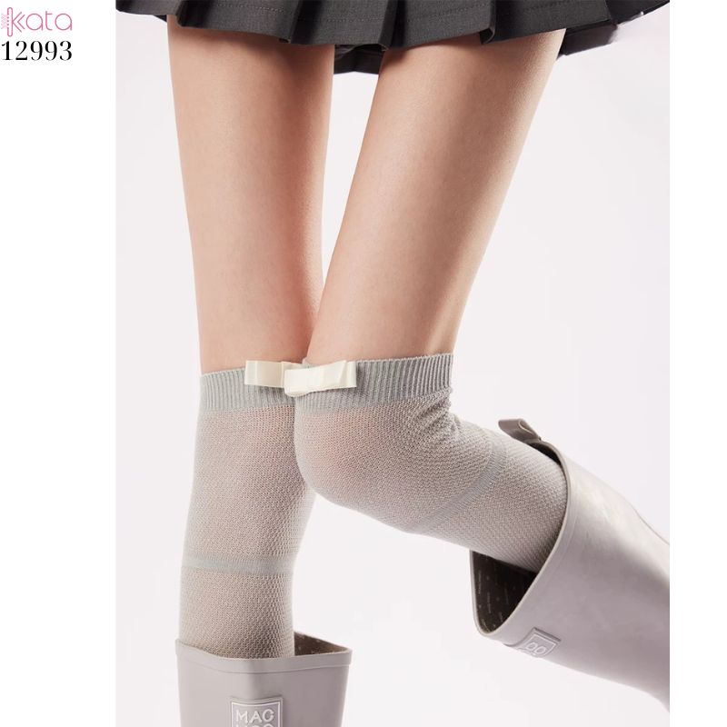 Tất ruy băng siêu mỏng vải bông mềm mịn,vớ bắp chân thấm hút mồ hôi thoáng khí 12993