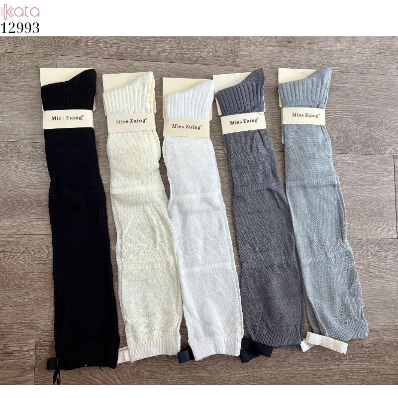 Tất ruy băng siêu mỏng vải bông mềm mịn,vớ bắp chân thấm hút mồ hôi thoáng khí 12993