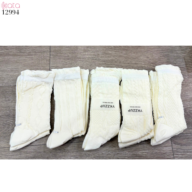 Tất ren bông mềm mịn,vớ trắng JK mùa hè lưới mỏng không đường may 12994