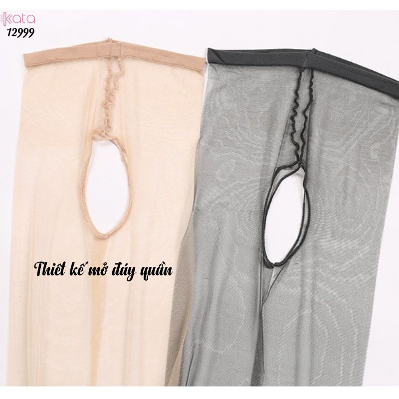 Quần siêu mỏng trong suốt không đáy quần,vớ lụa che khuyết điểm 12999