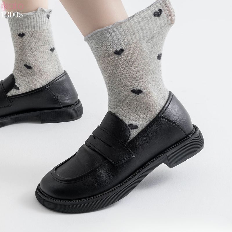 Tất lưới thoáng khí mùa hè,vớ mỏng ren viền nấm dễ thương 13005