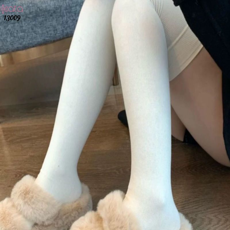 Tất cao đến gối dày dặn mùa xuân thu, vớ JK giảm mỡ chân, tất yoga cổ cao bảo vệ đầu gối 13009