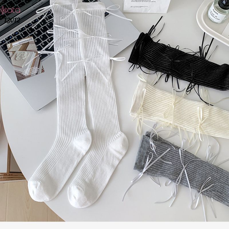 Tất nơ mỏng mùa hè,vớ phong cách bale vải cotton chất lượng 13012