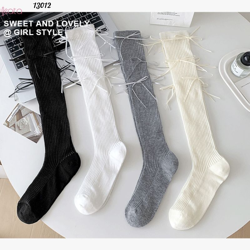 Tất nơ mỏng mùa hè,vớ phong cách bale vải cotton chất lượng 13012