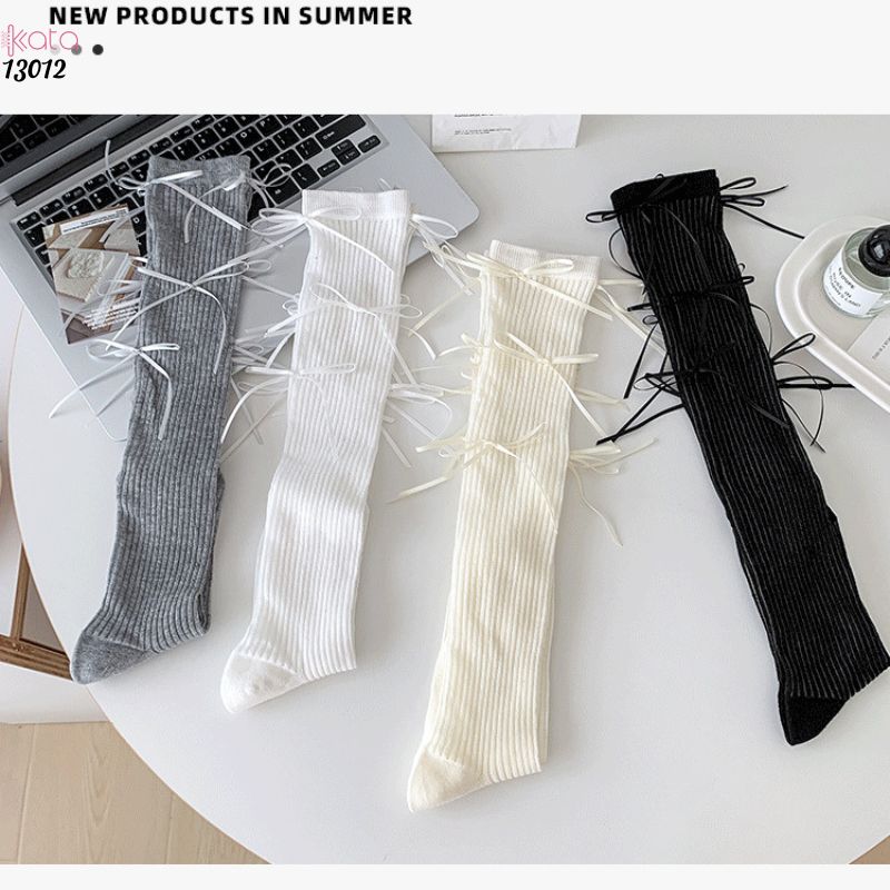 Tất nơ mỏng mùa hè,vớ phong cách bale vải cotton chất lượng 13012