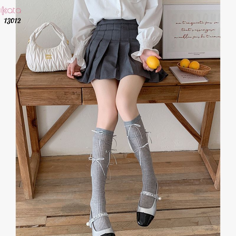 Tất nơ mỏng mùa hè,vớ phong cách bale vải cotton chất lượng 13012