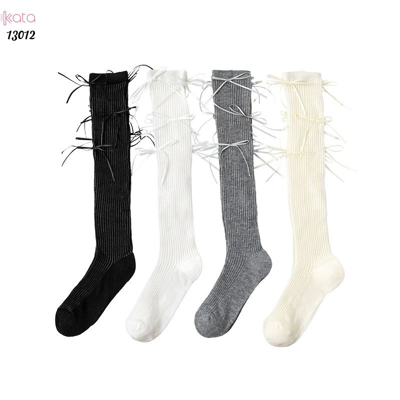 Tất nơ mỏng mùa hè,vớ phong cách bale vải cotton chất lượng 13012