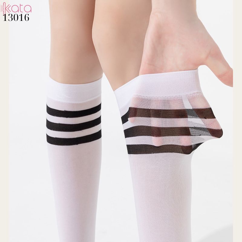 Tất bắp chân nhung co giãn vải chất lượng tốt thấm hút mồ hôi,tất nhung JK phong cách học sinh, sinh viên 13017