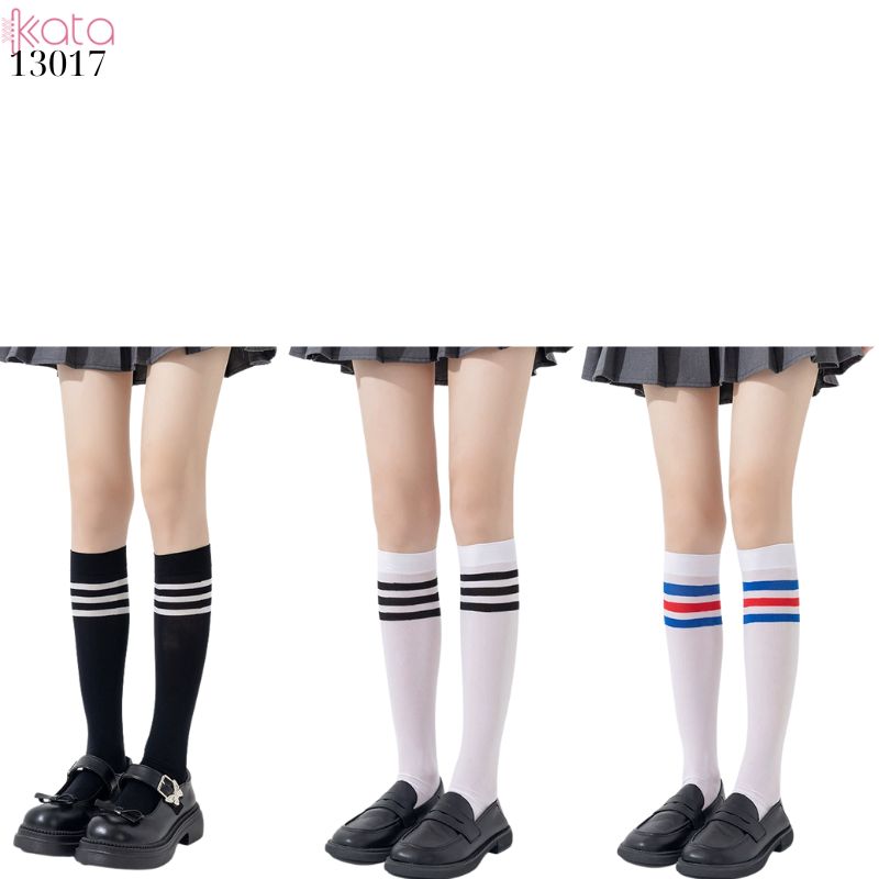 Tất bắp chân nhung co giãn vải chất lượng tốt thấm hút mồ hôi,tất nhung JK phong cách học sinh, sinh viên 13017