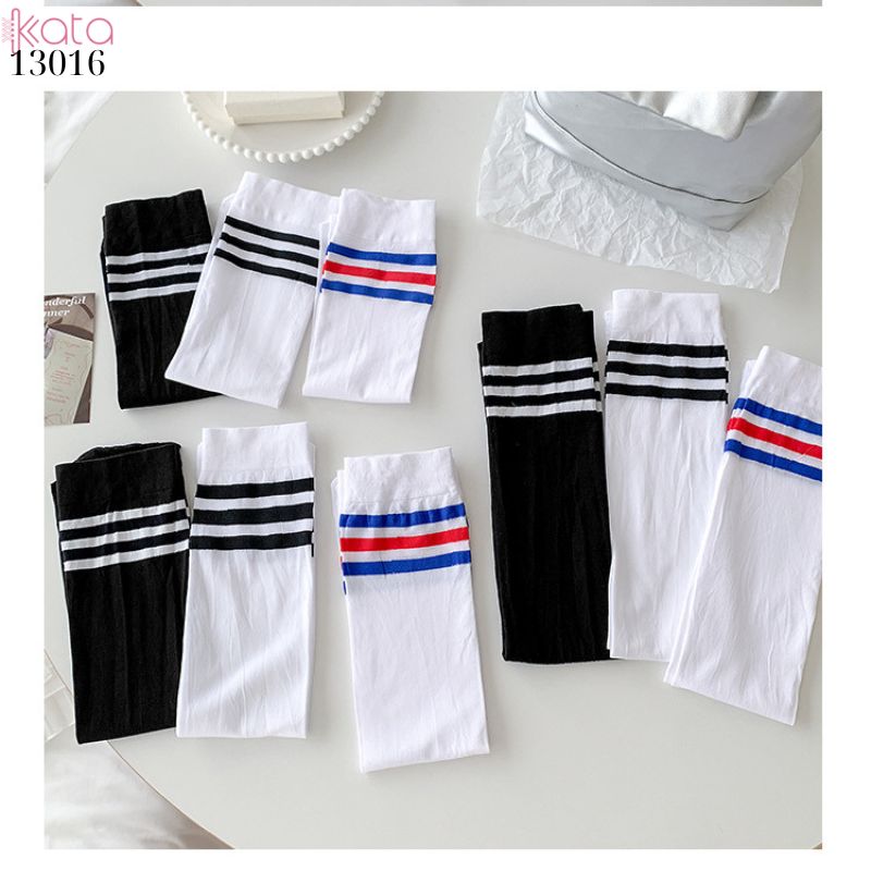 Tất bắp chân nhung co giãn vải chất lượng tốt thấm hút mồ hôi,tất nhung JK phong cách học sinh, sinh viên 13017