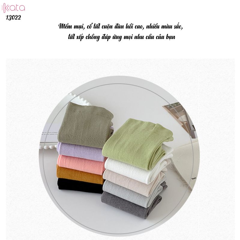 Tất bông mềm mịn thấm hút mồ hôi,vớ mùa hè vải chất lượng tốt chống vón cục 13022