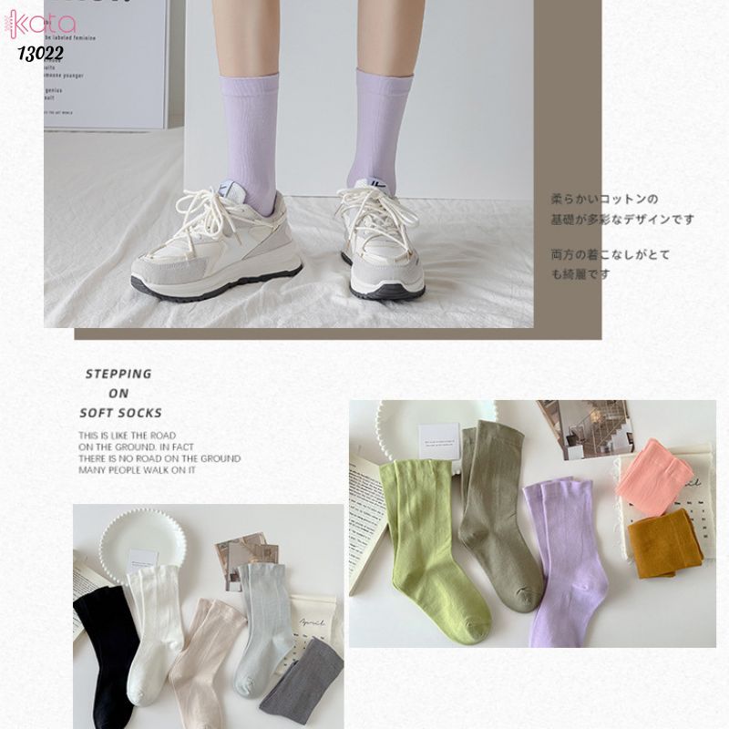 Tất bông mềm mịn thấm hút mồ hôi,vớ mùa hè vải chất lượng tốt chống vón cục 13022