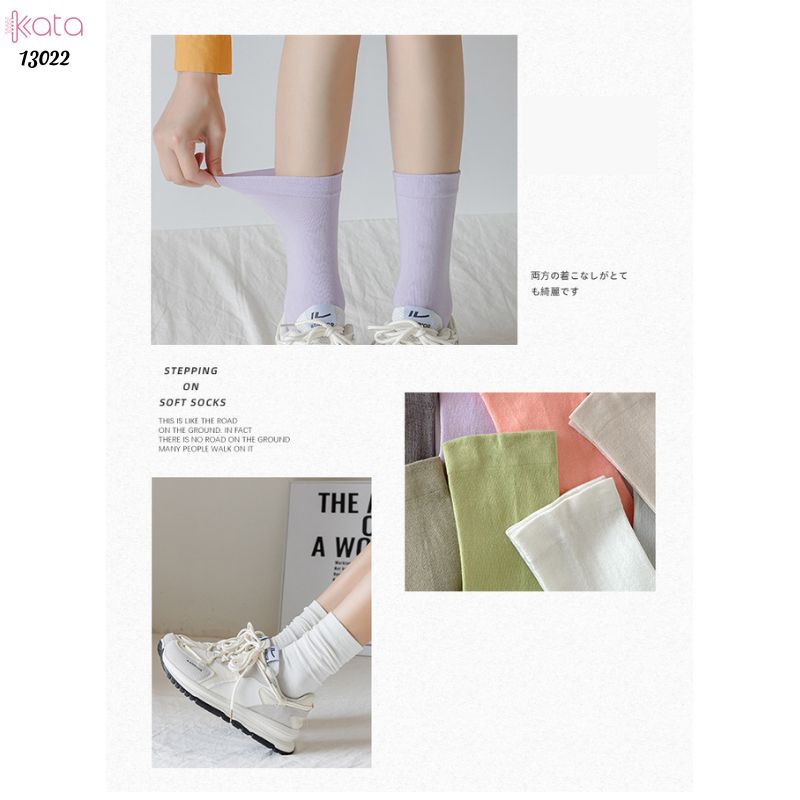Tất bông mềm mịn thấm hút mồ hôi,vớ mùa hè vải chất lượng tốt chống vón cục 13022