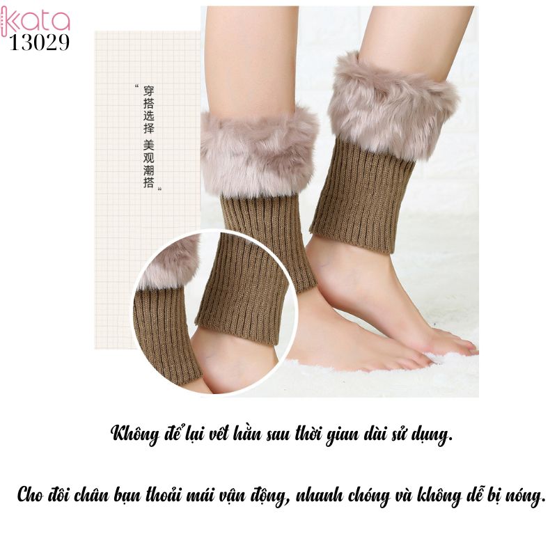 Tất lông cổ chân phong cách Hàn Quốc,ống tất thời trang ấm áp mùa thu đông 13029