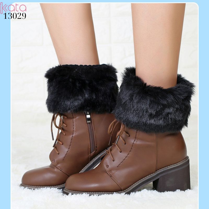 Tất lông cổ chân phong cách Hàn Quốc,ống tất thời trang ấm áp mùa thu đông 13029