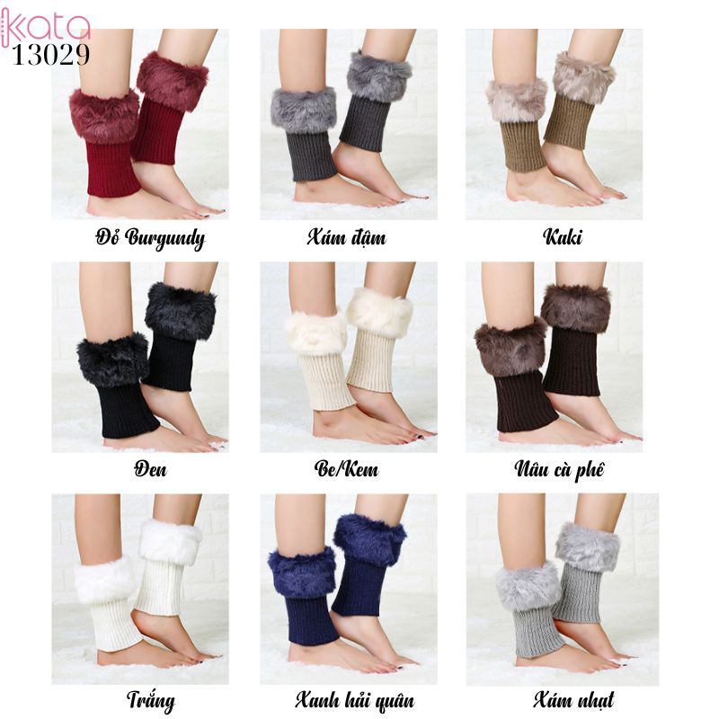 Tất lông cổ chân phong cách Hàn Quốc,ống tất thời trang ấm áp mùa thu đông 13029