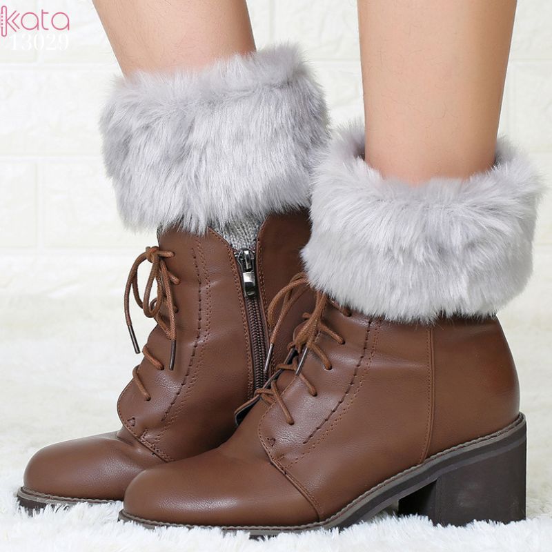 Tất lông cổ chân phong cách Hàn Quốc,ống tất thời trang ấm áp mùa thu đông 13029